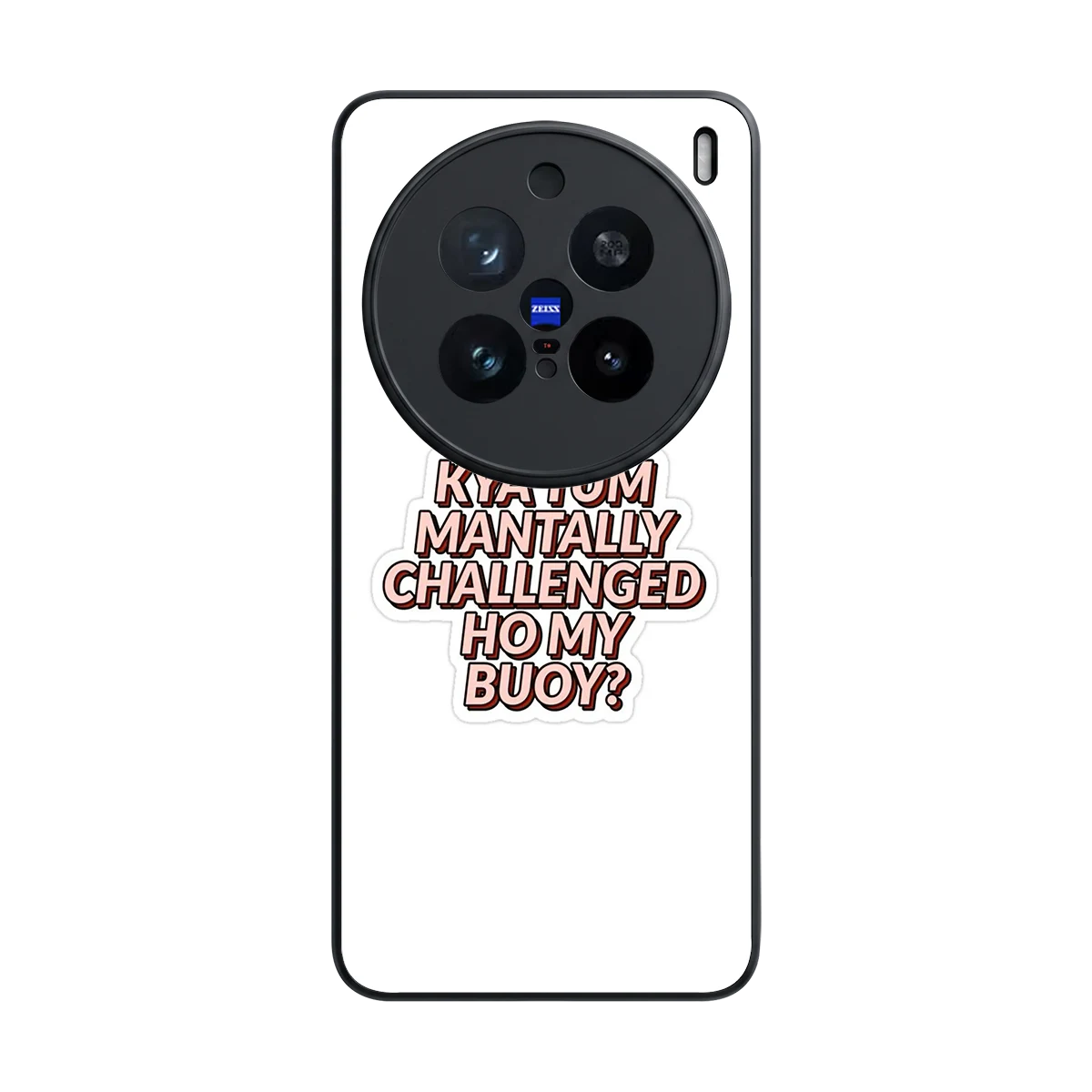 Mantally Challenged back phone cover | glass case for vivo x200 pro