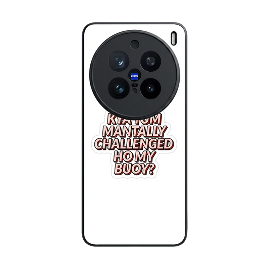 Mantally Challenged back phone cover | glass case for vivo x200 pro