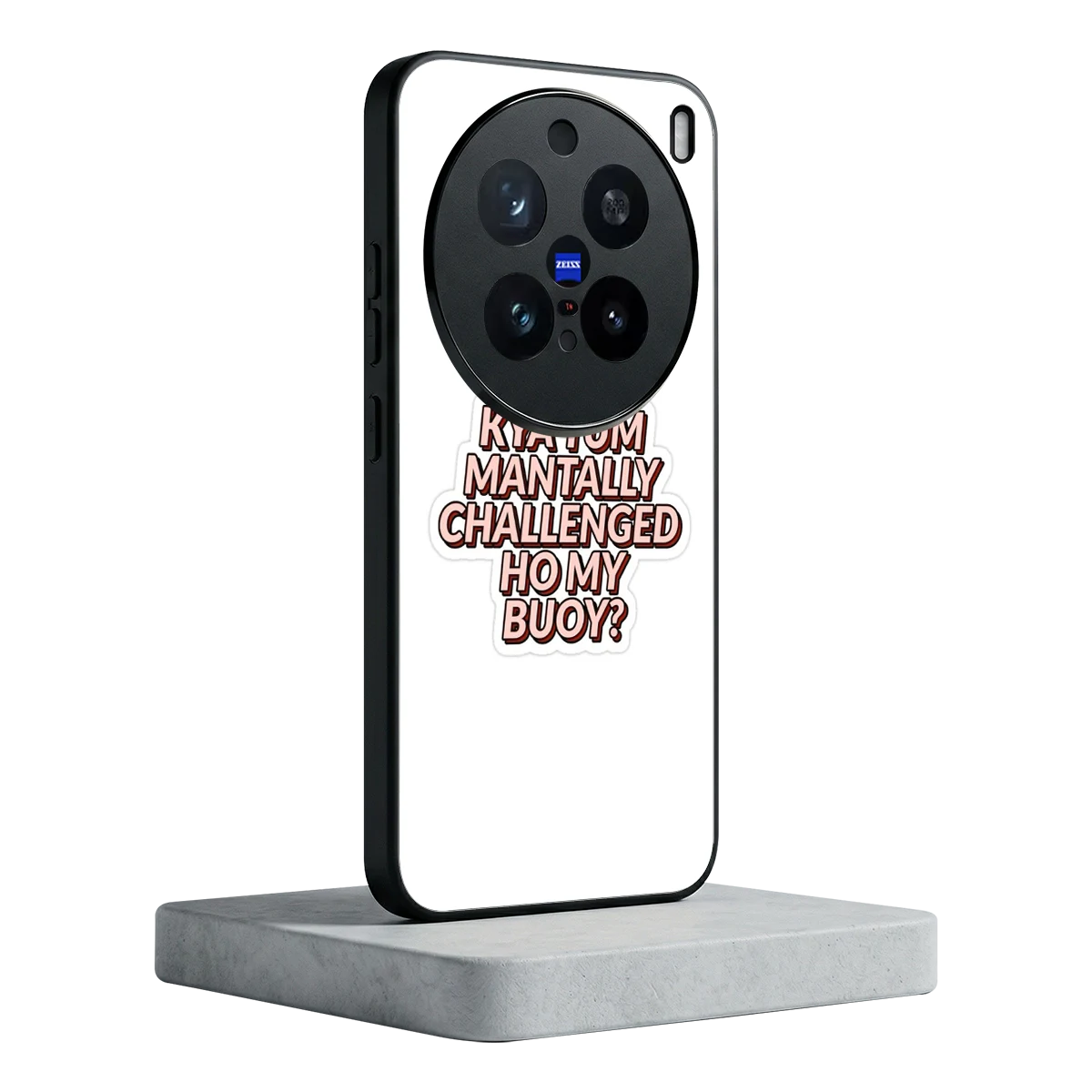 Mantally Challenged vivo x200 pro mobile cover | shockproof glass phone case