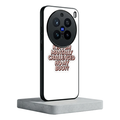Mantally Challenged vivo x200 pro mobile cover | shockproof glass phone case