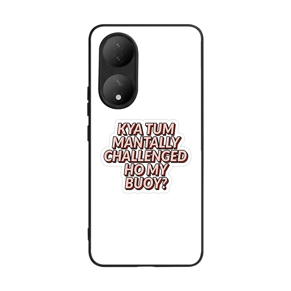 Mantally Challenged back phone cover | glass case for Vivo-y100