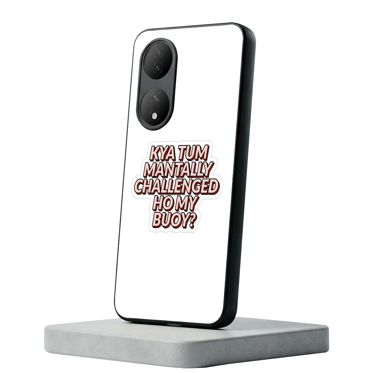 Mantally Challenged Vivo-y100 mobile cover | shockproof glass phone case