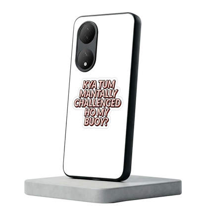Mantally Challenged Vivo-y100 mobile cover | shockproof glass phone case