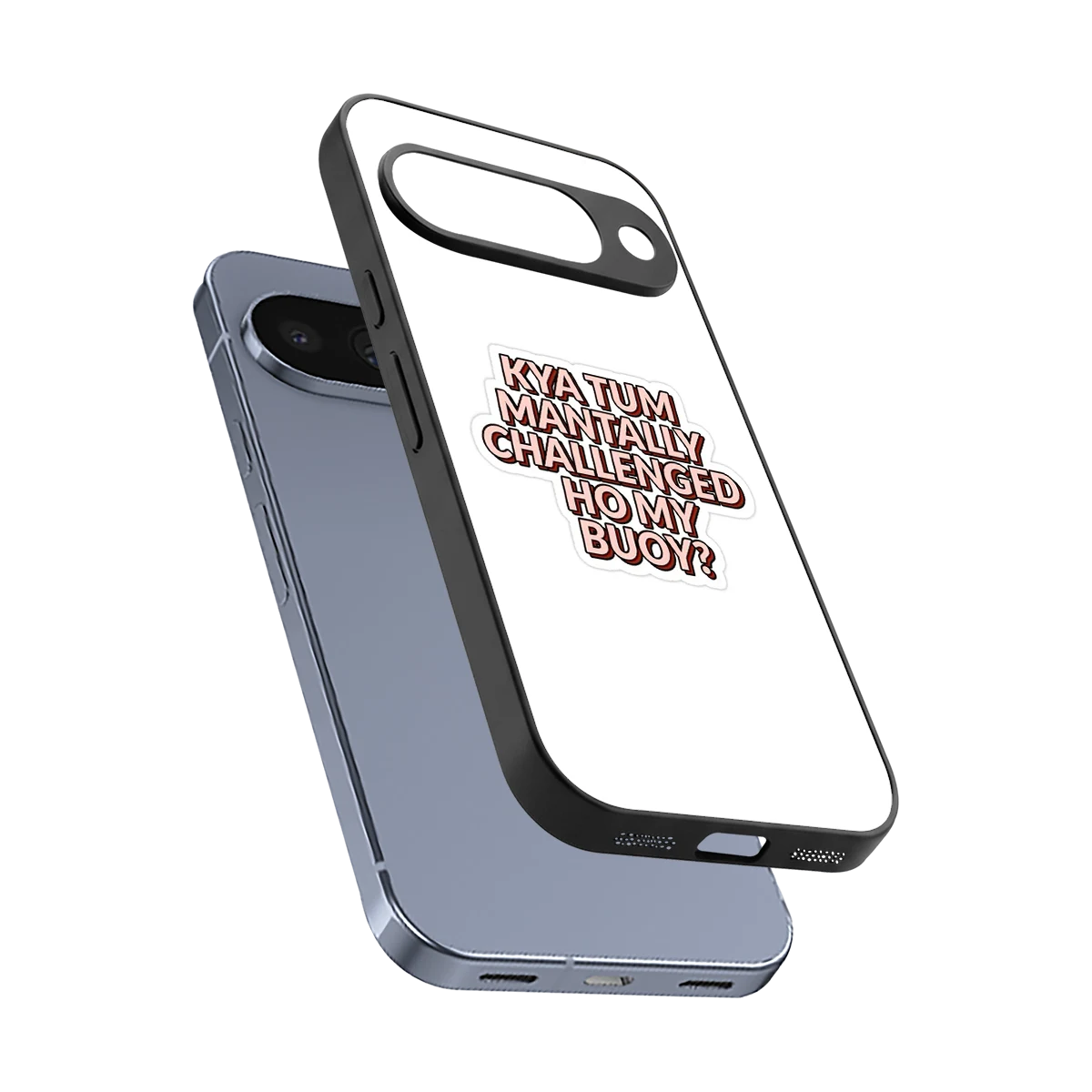 Mantally Challenged sleek google pixel 10 cover with tempered glass back and TPU edges