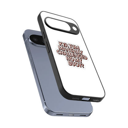Mantally Challenged sleek google pixel 10 cover with tempered glass back and TPU edges