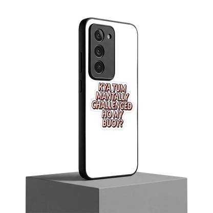 Mantally Challenged redmi 15 5g mobile cover | shockproof glass phone case