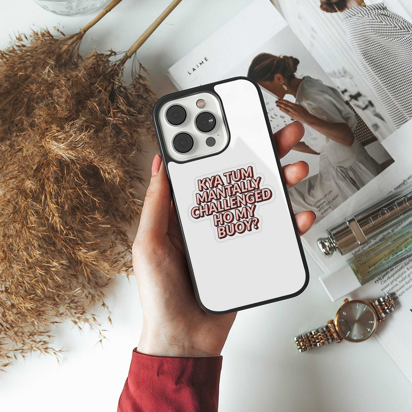 Mantally Challenged Phone Case for Iphone 16 | Glass Case