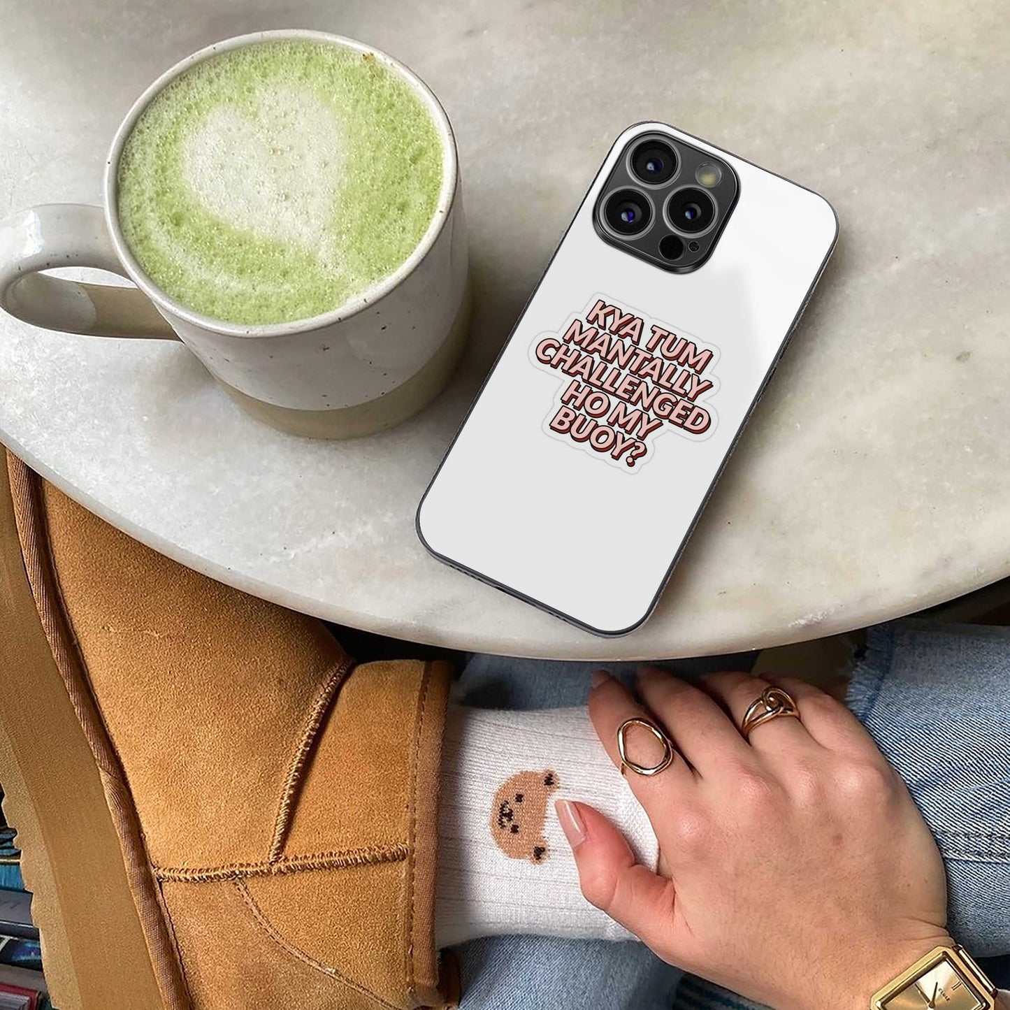 Mantally Challenged Phone Case for Iphone 16 | Glass Case