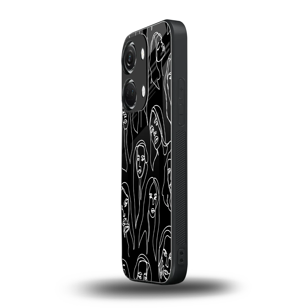 Many Faces Black oneplus nord 3 mobile cover | shockproof glass phone case