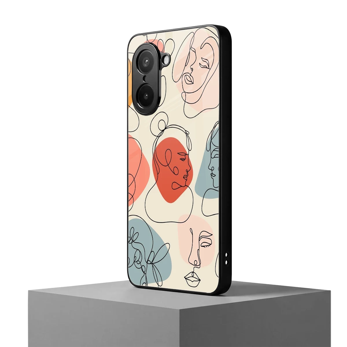 Many Faces Yellow oneplus nord ce5 5g mobile cover | shockproof glass phone case