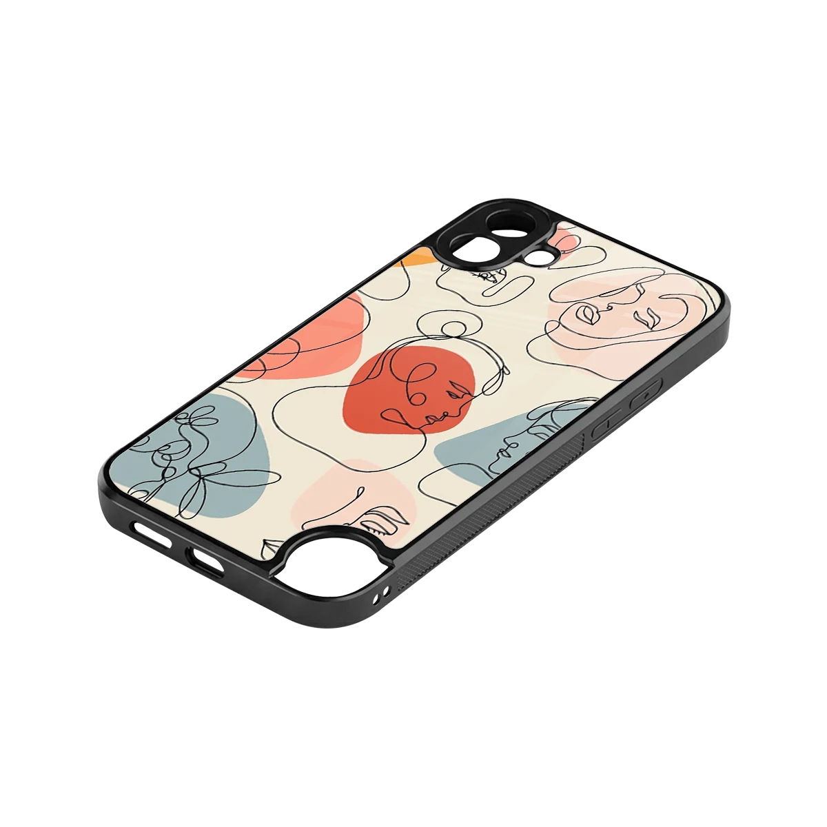 Many Faces Yellow stylish phone case for cmf nothing phone 1 | glossy glass and slim fit