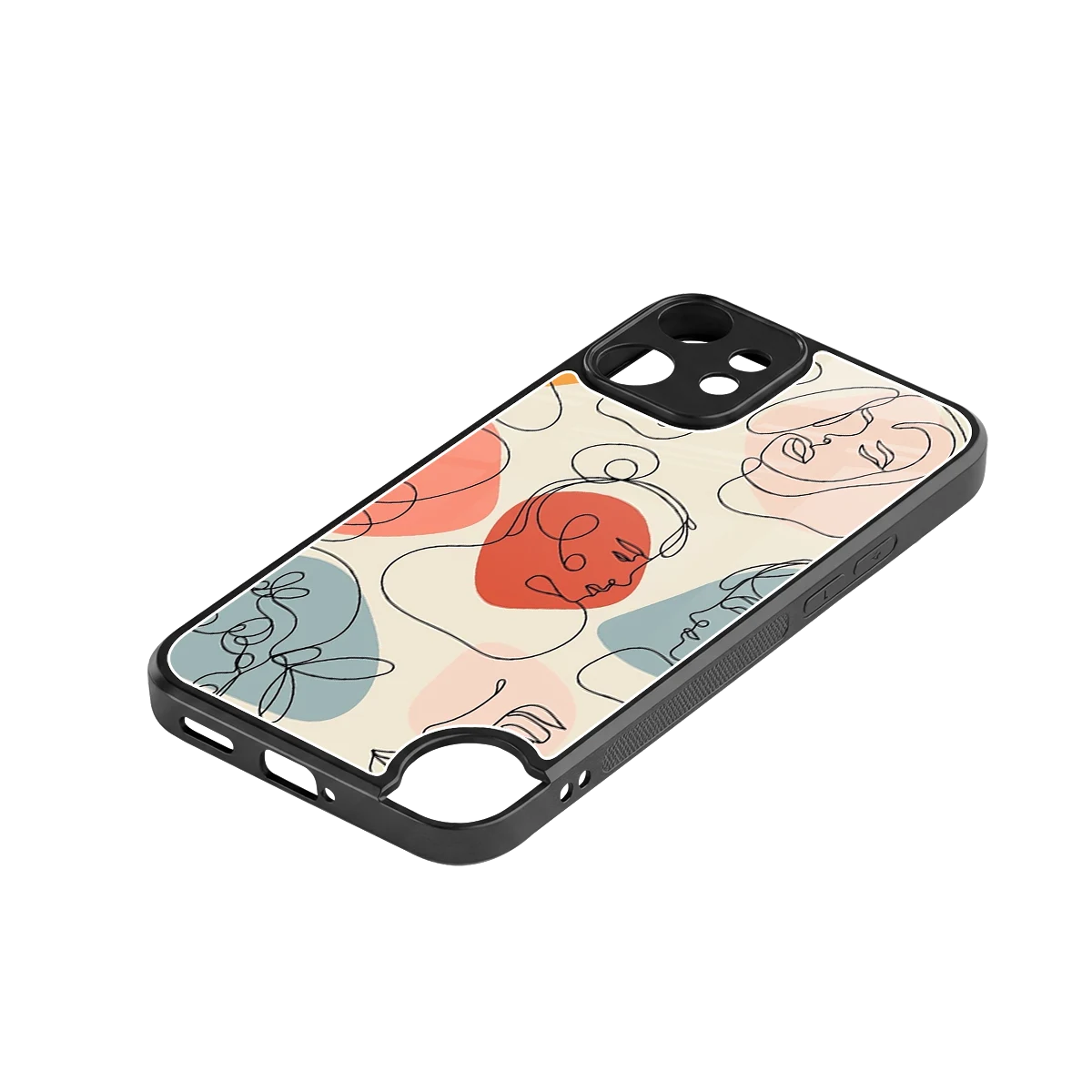 Many Faces Yellow stylish phone case for cmf nothing phone 2 pro | glossy glass and slim fit