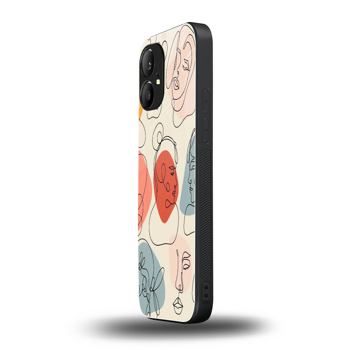 Many Faces Yellow nothing phone 1 mobile cover | shockproof glass phone case