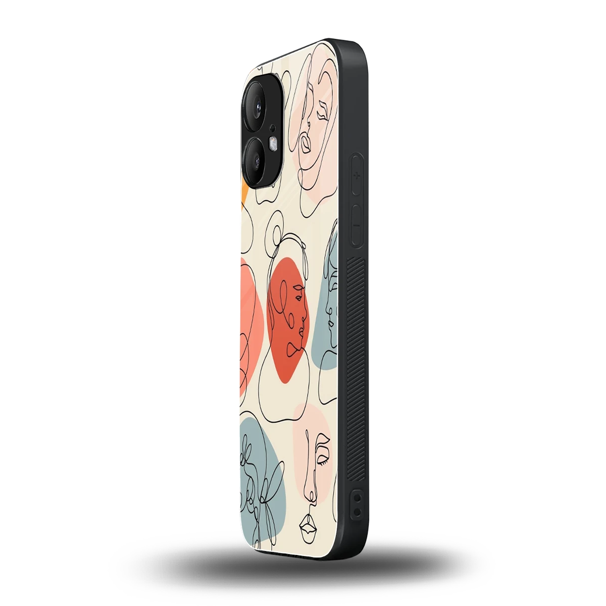 Many Faces Yellow nothing phone 2 mobile cover | shockproof glass phone case