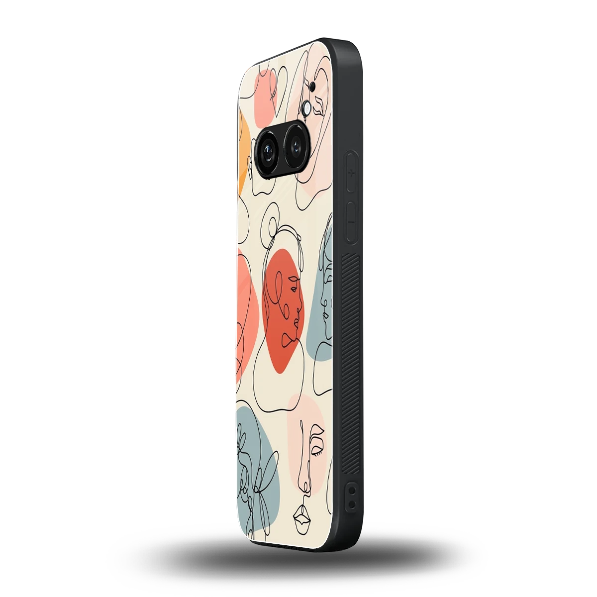 Many Faces Yellow nothing phone 2a mobile cover | shockproof glass phone case