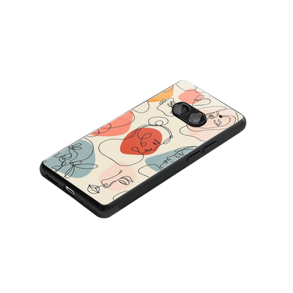 Many Faces Yellow stylish phone case for nothing phone 2a | glossy glass and slim fit