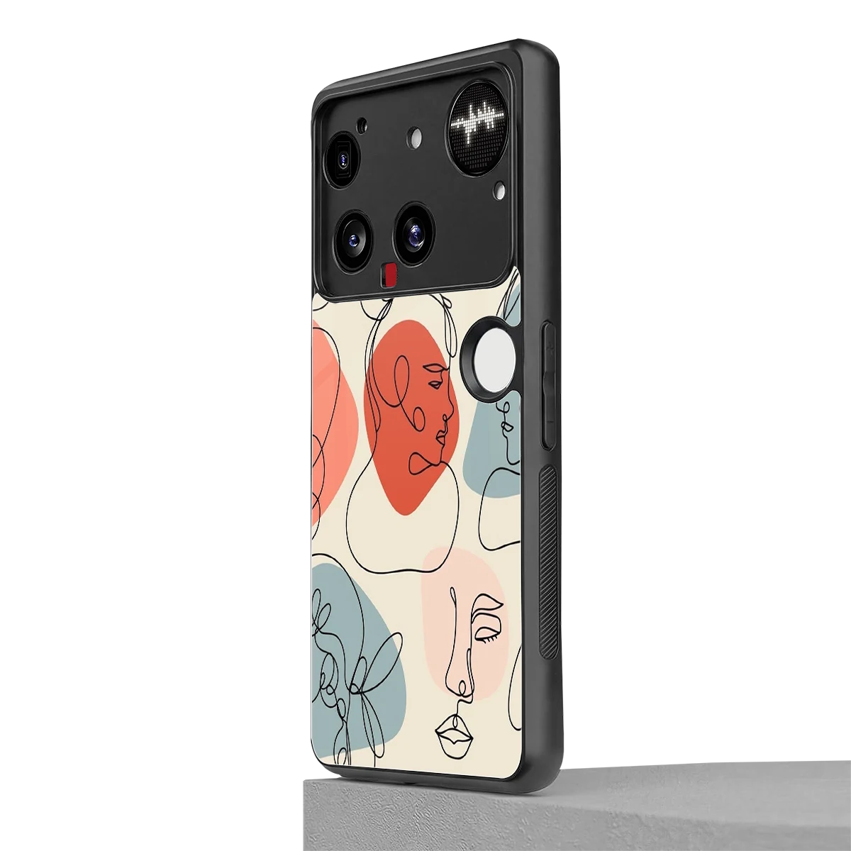 Many Faces Yellow nothing phone 3 mobile cover | shockproof glass phone case