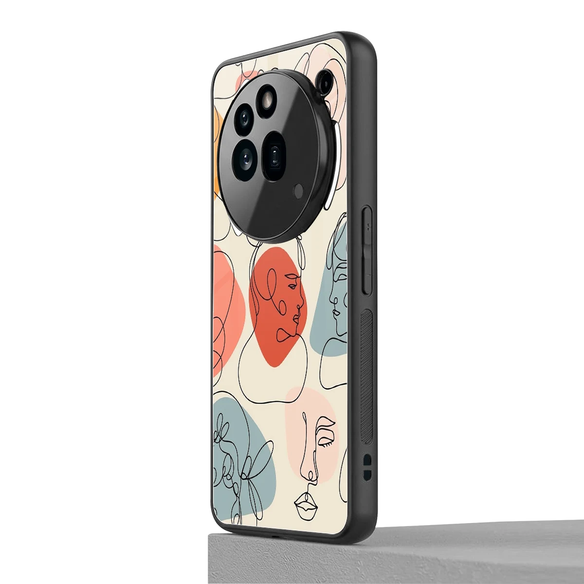 Many Faces Yellow nothing phone 3a pro mobile cover | shockproof glass phone case