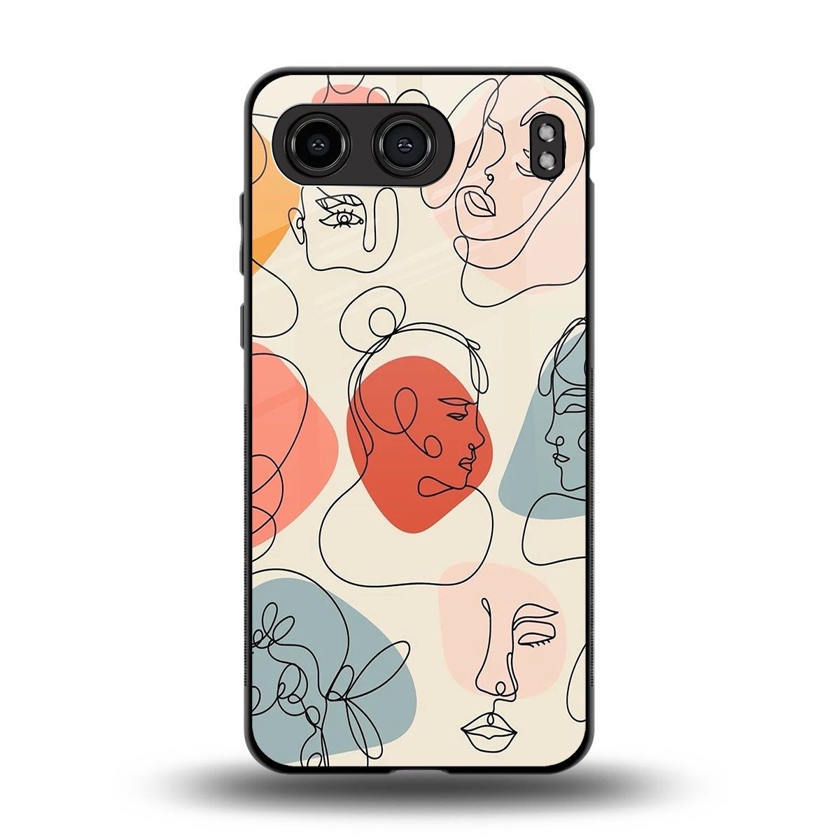 Many Faces Yellow back phone cover | glass case for oneplus nord 4