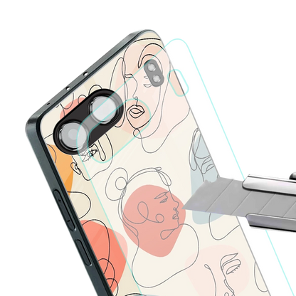 Many Faces Yellow stylish phone case for oneplus nord 4 | glossy glass and slim fit