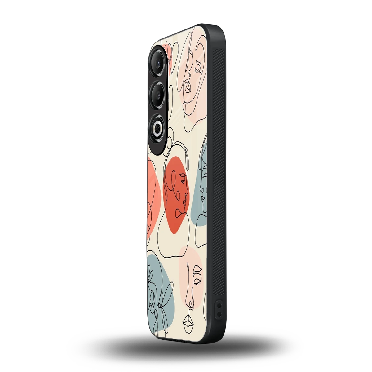 Many Faces Yellow oneplus nord ce 4 mobile cover | shockproof glass phone case