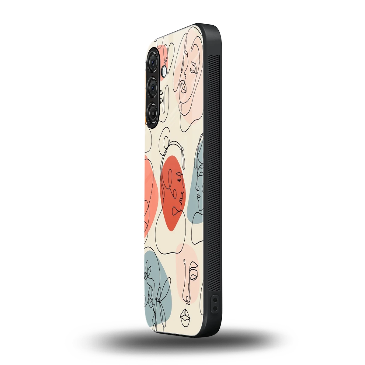 Many Faces Yellow samsung galaxy m35 5g mobile cover | shockproof glass phone case