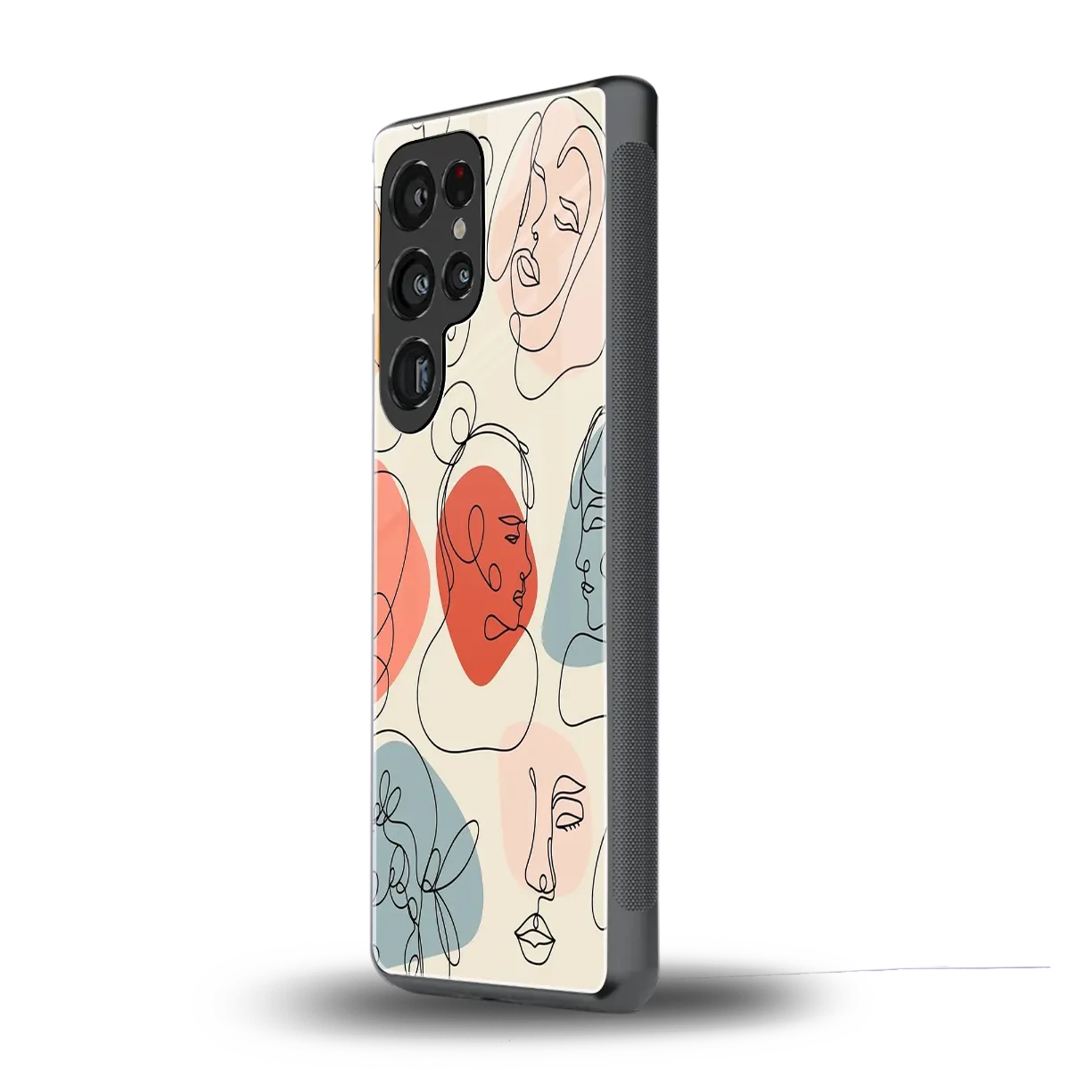 Many Faces Yellow samsung galaxy s26 ultra mobile cover | shockproof glass phone case