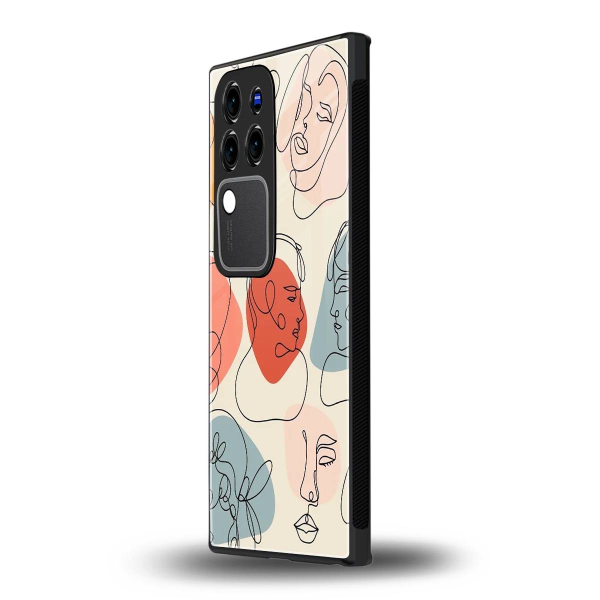 Many Faces Yellowvivo v30 pro mobile cover | shockproof glass phone case