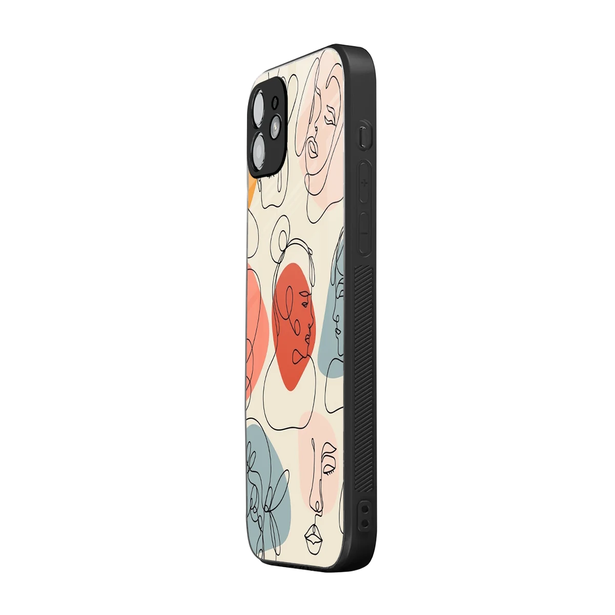 Many Faces Yellow iphone 11 mobile cover | shockproof glass phone case
