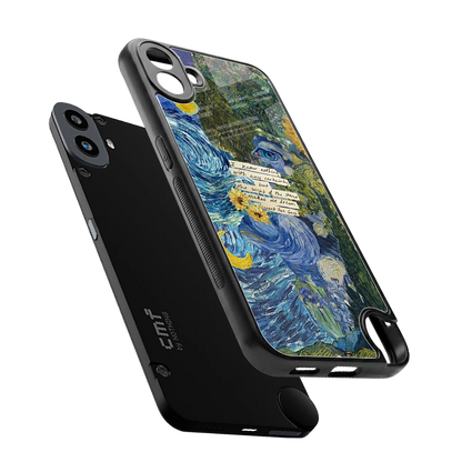 Masterpiece sleek cmf nothing phone 1 cover with tempered glass back and TPU edges