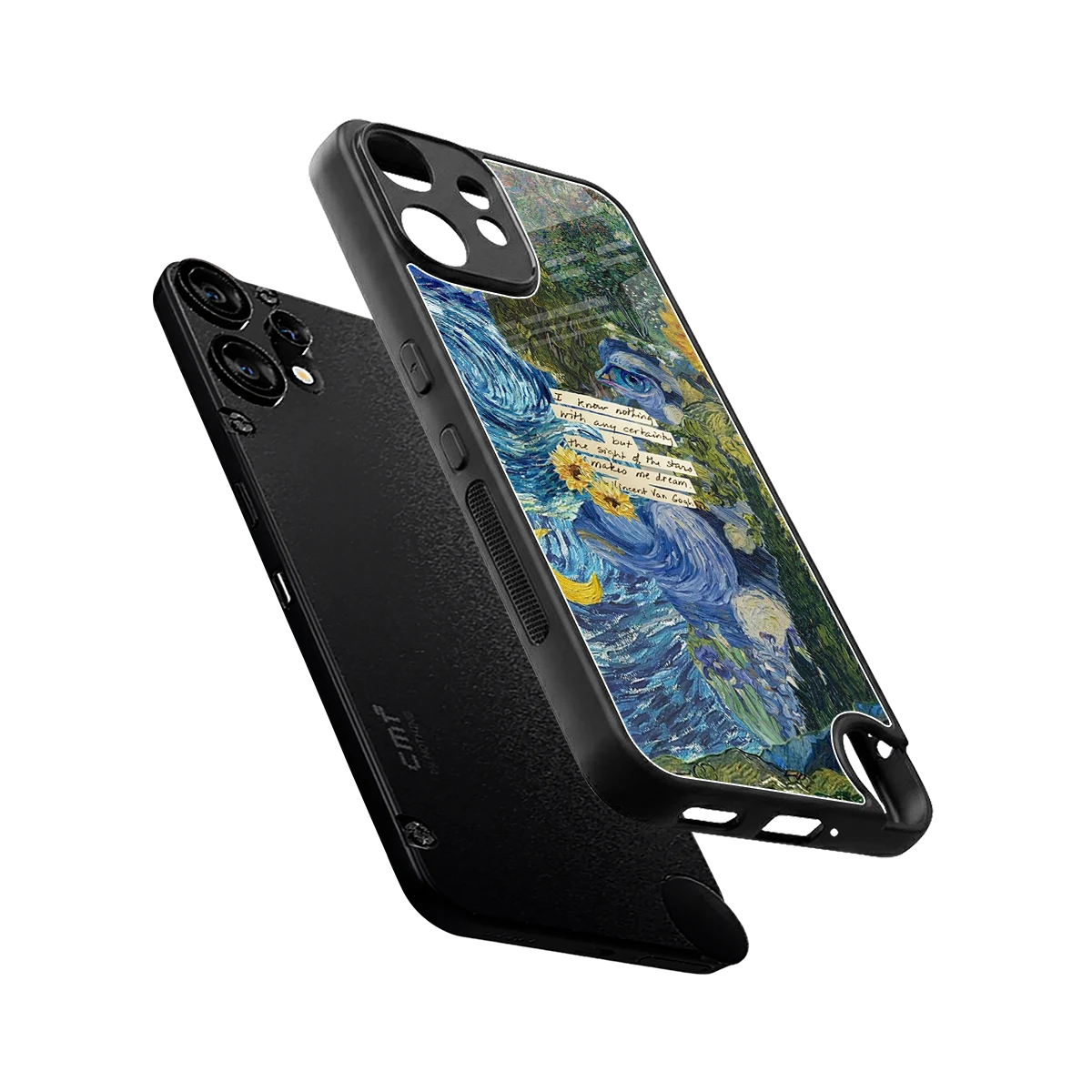 Masterpiece sleek cmf nothing phone 2 pro cover with tempered glass back and TPU edges
