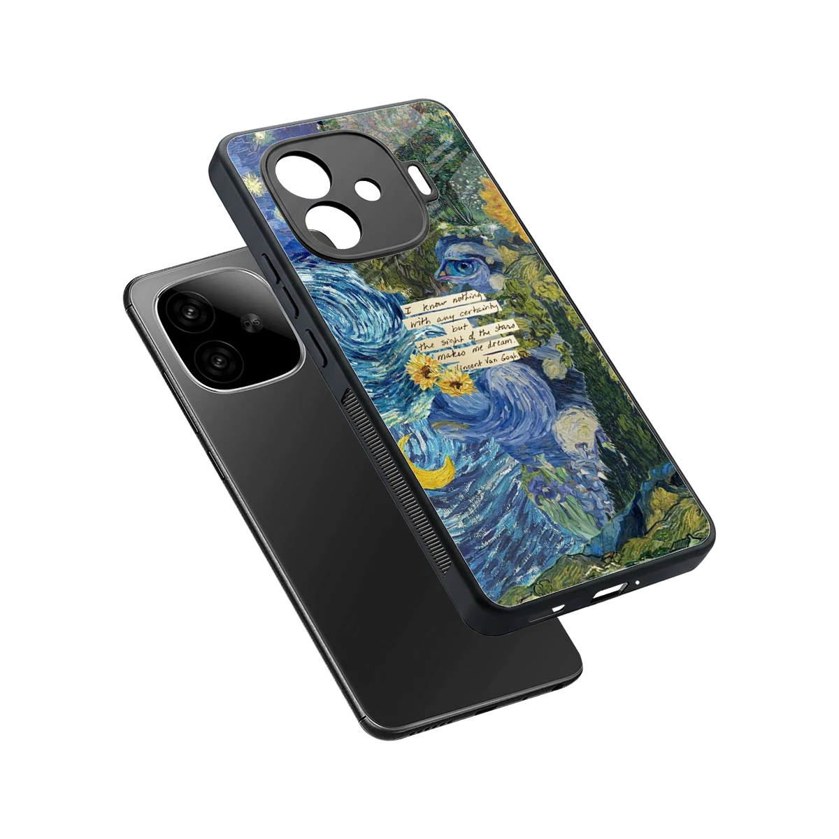Masterpiece sleek iqoo neo 10r 5g cover with tempered glass back and TPU edges
