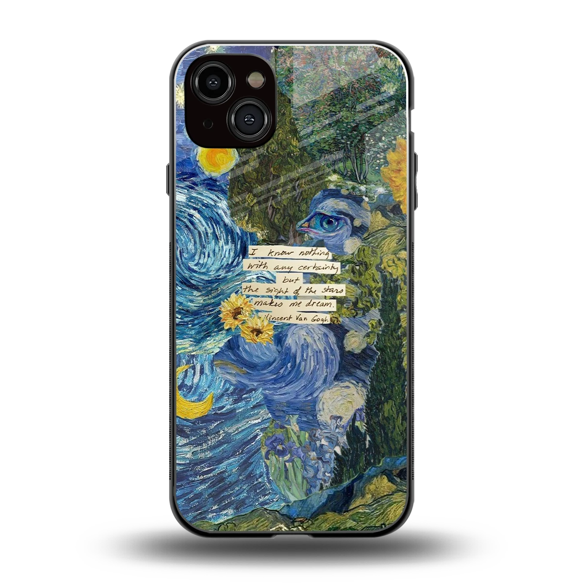 Masterpiece back phone cover | glass case for iphone 15 plus