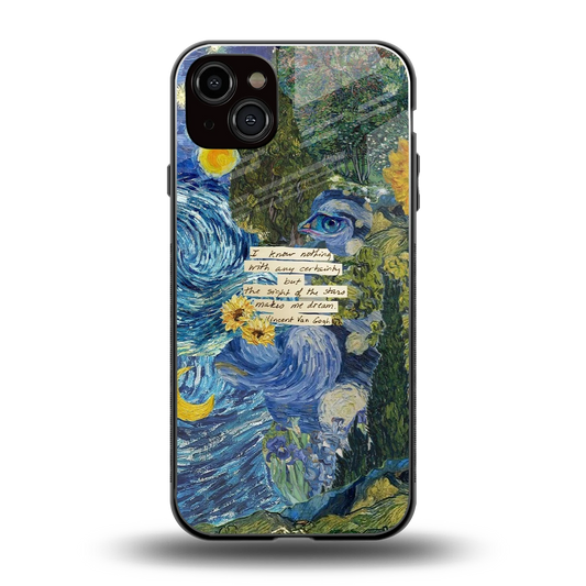 Masterpiece back phone cover | glass case for iphone 14 plus
