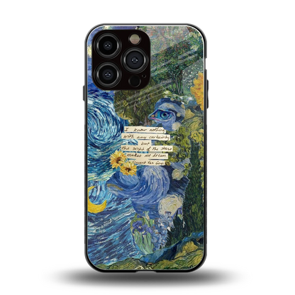 Masterpiece back phone cover | glass case for iphone 15 pro max