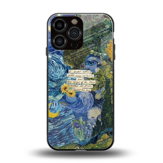 Masterpiece back phone cover | glass case for iphone 15 pro max