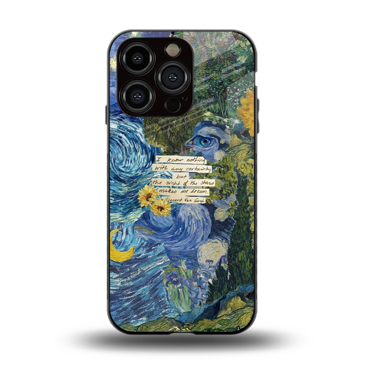 Masterpiece back phone cover | glass case for iphone 15 pro