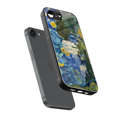 Masterpiece sleek iphone 16e cover with tempered glass back and TPU edges