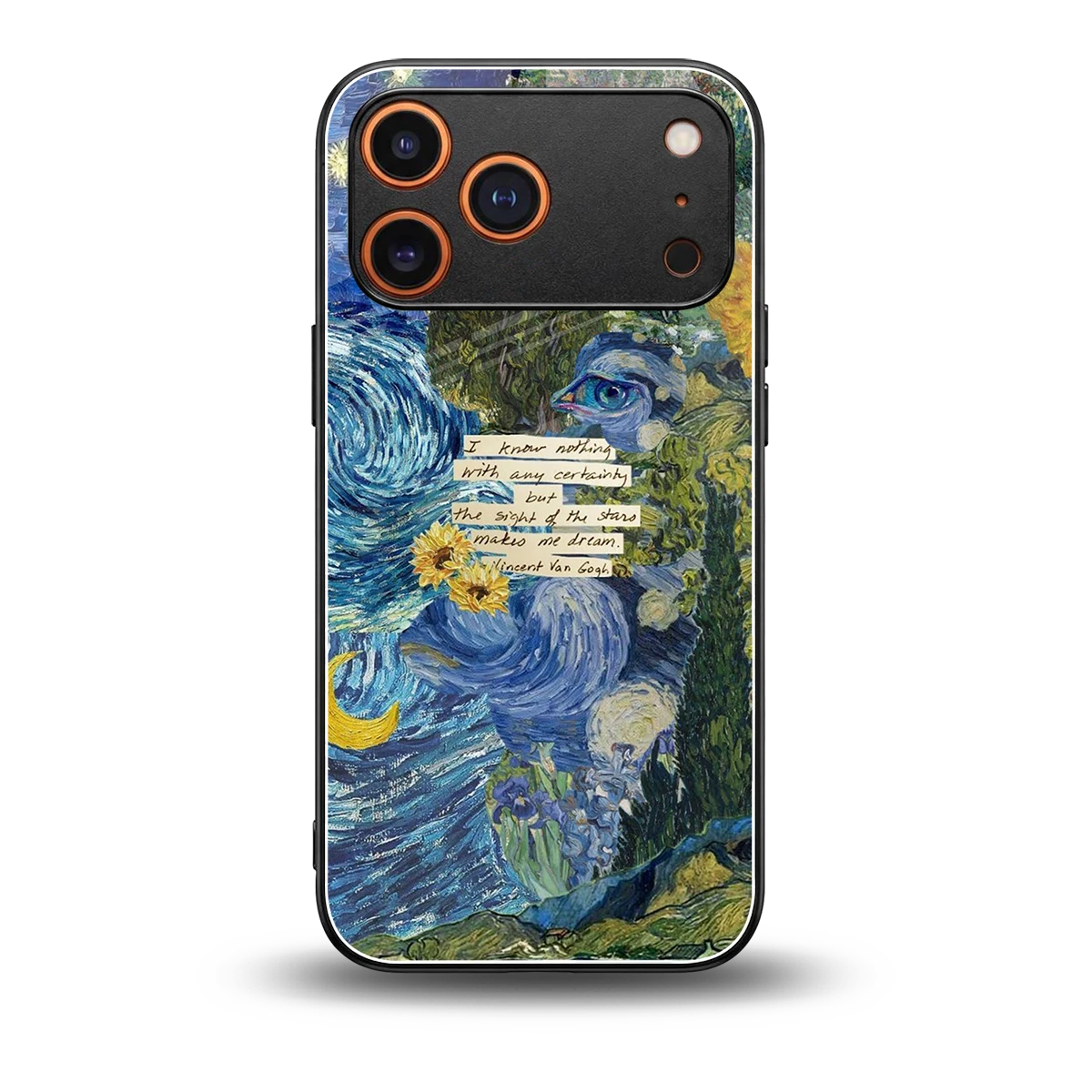 Masterpiece back phone cover | glass case for iphone 17 pro max