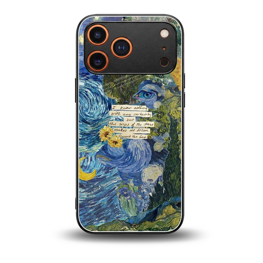 Masterpiece back phone cover | glass case for iphone 17 pro max