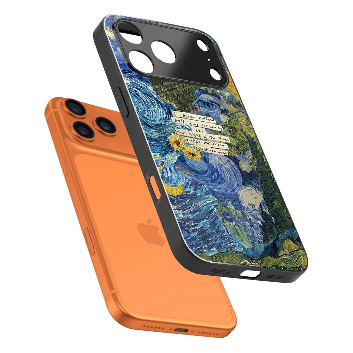Masterpiece sleek iphone 17 pro max cover with tempered glass back and TPU edges