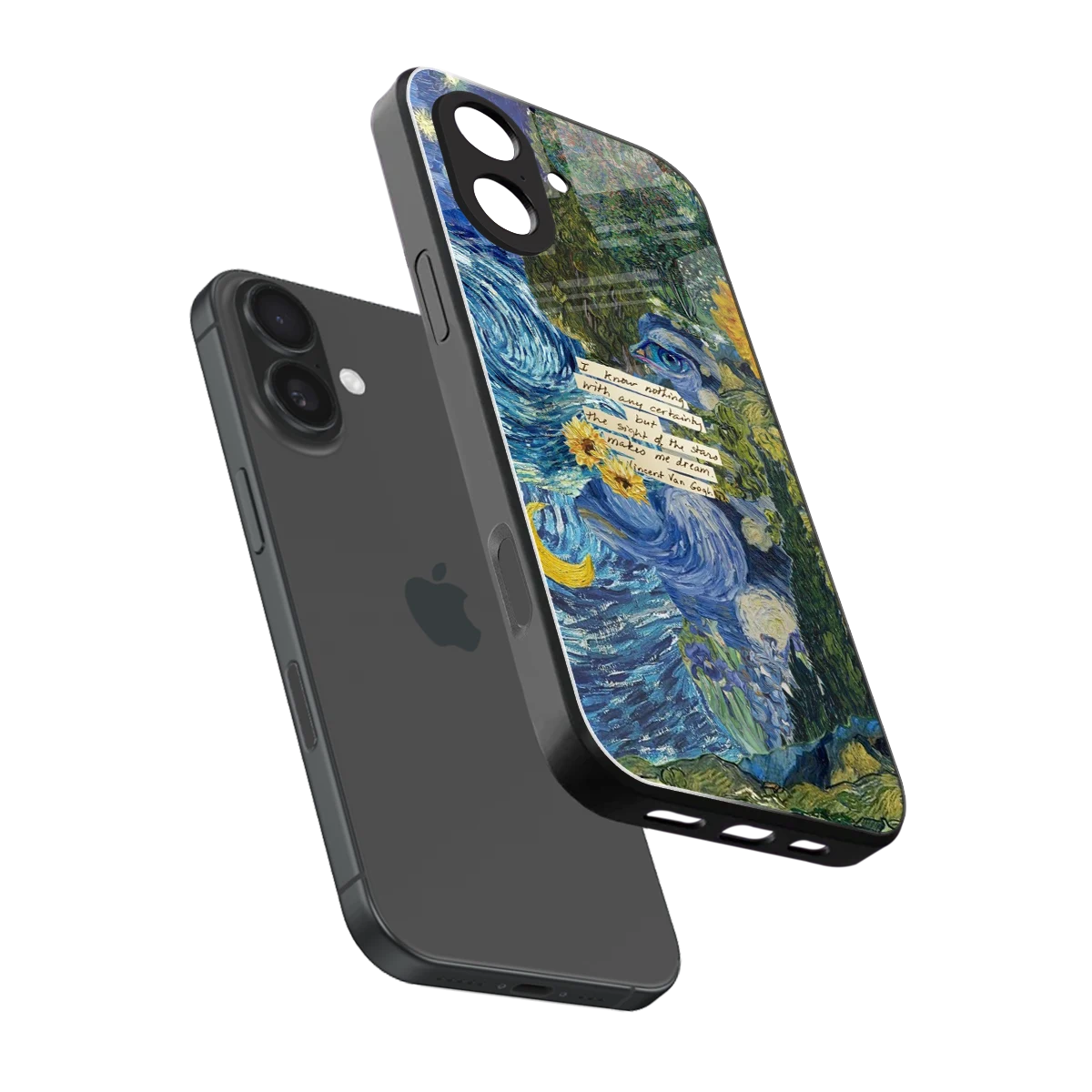 Masterpiece sleek iphone 17 cover with tempered glass back and TPU edges