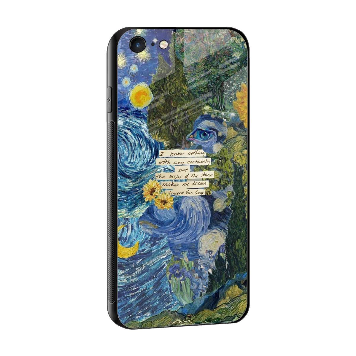 Masterpiece sleek iphone 6 cover with tempered glass back and TPU edges