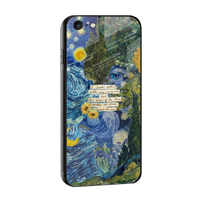 Masterpiece sleek iphone 6s cover with tempered glass back and TPU edges
