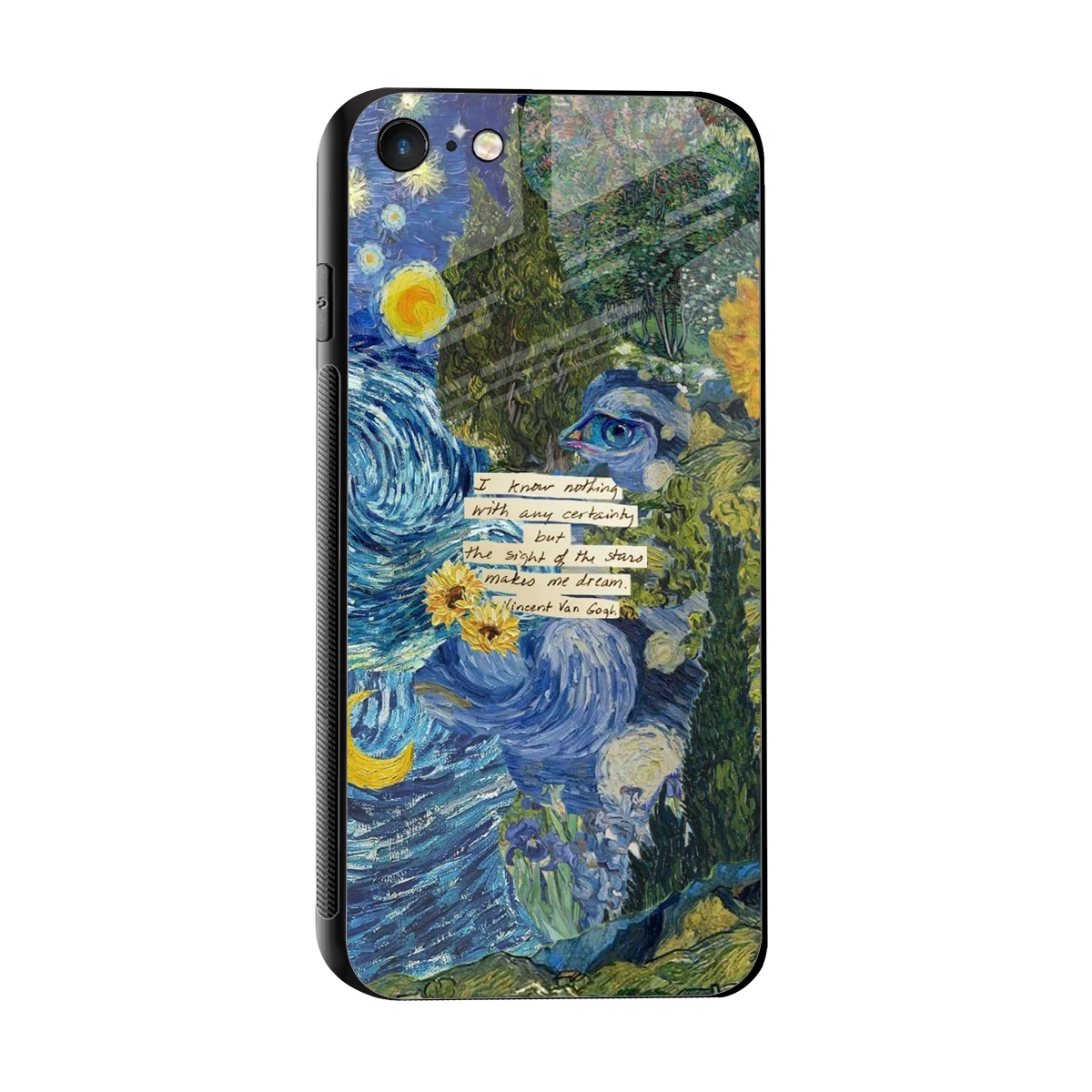 Masterpiece sleek iphone 7 cover with tempered glass back and TPU edges