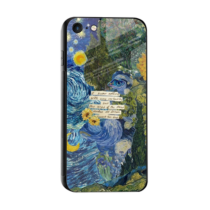 Masterpiece sleek iphone 7 cover with tempered glass back and TPU edges