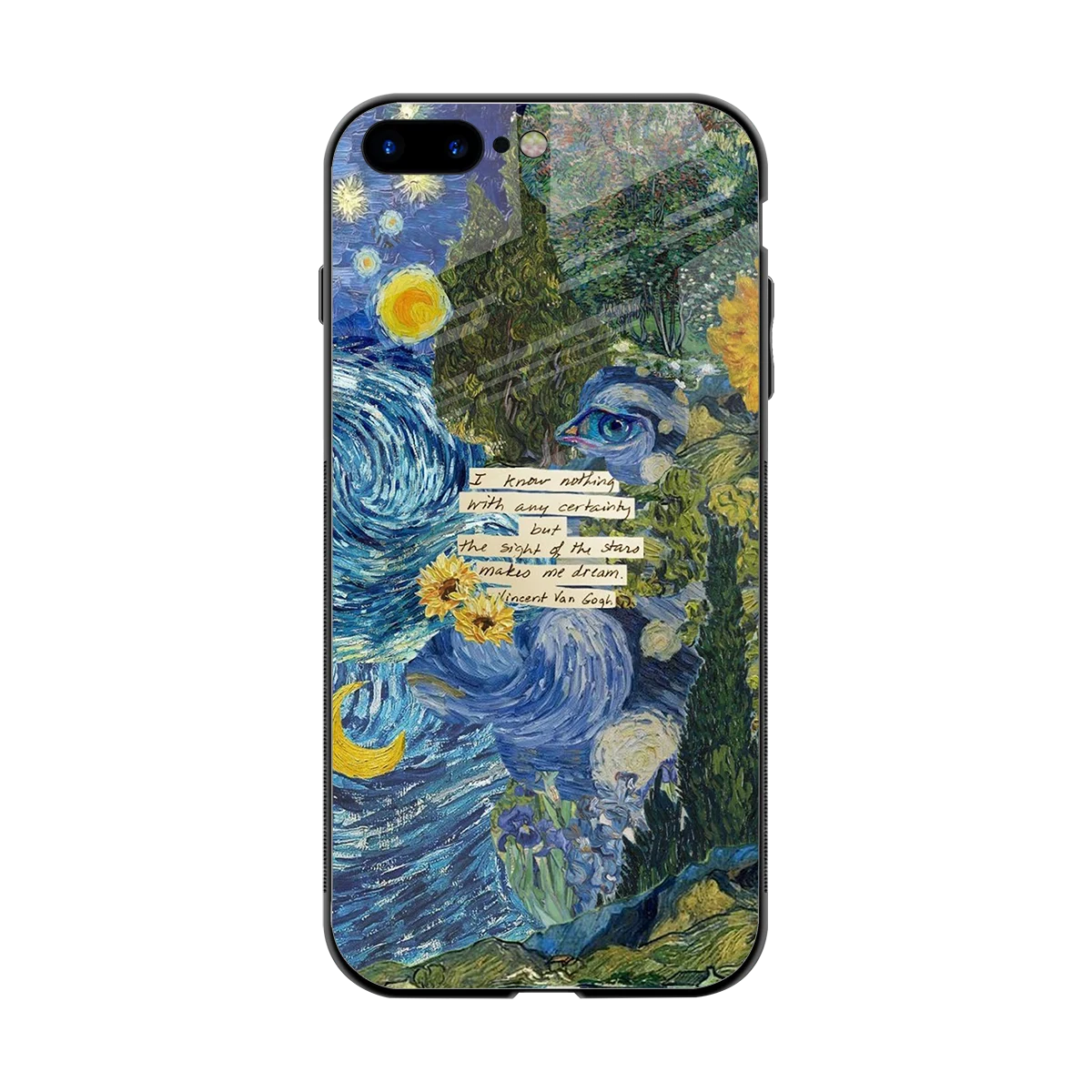 Masterpiece back phone cover | glass case for iphone 8 plus
