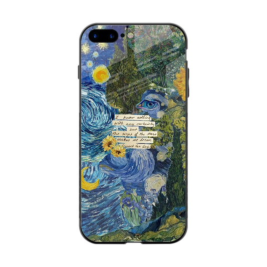 Masterpiece back phone cover | glass case for iphone 8 plus