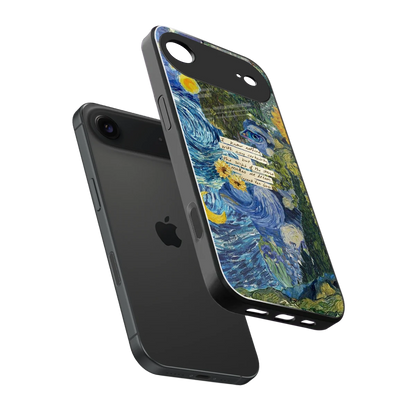 Masterpiece sleek iphone air cover with tempered glass back and TPU edges