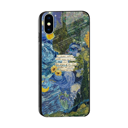 Masterpiece sleek iphone xs cover with tempered glass back and TPU edges